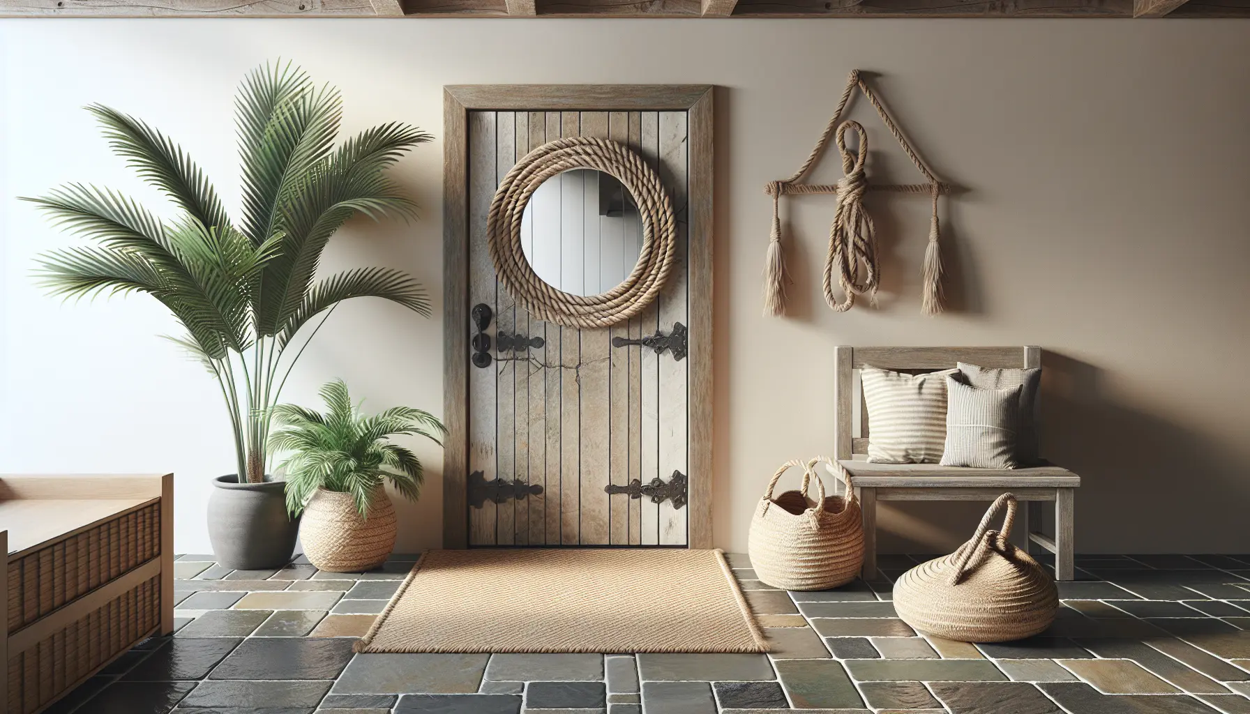 Crafting a Coastal Entryway with Nature's Palette