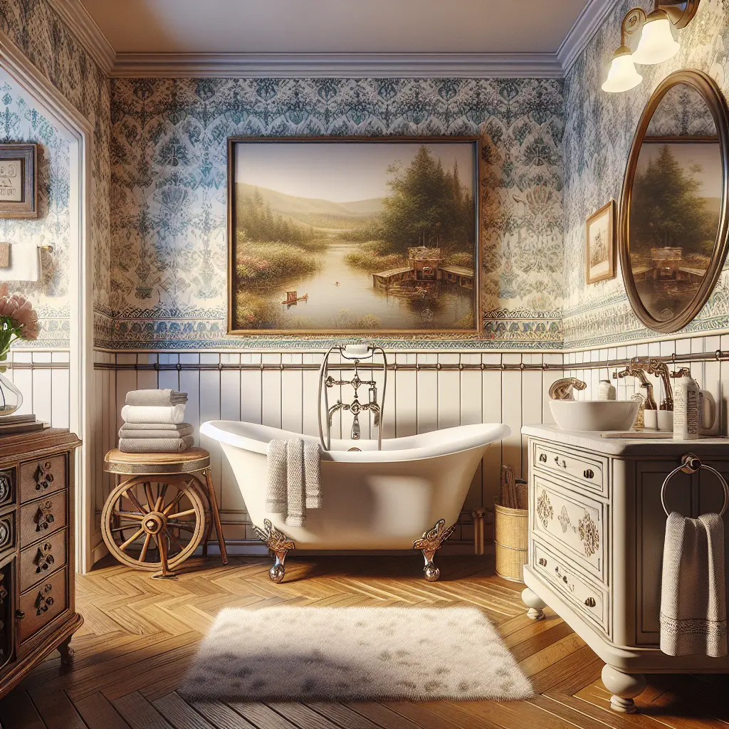 Vintage Modern Bathroom Design