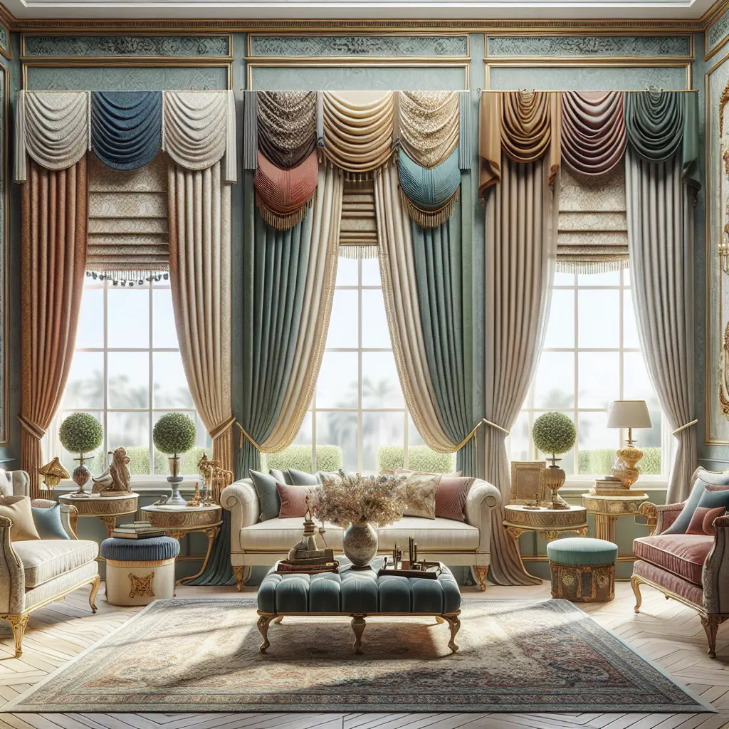 Enhanced Living Room Ambiance with Window Treatments