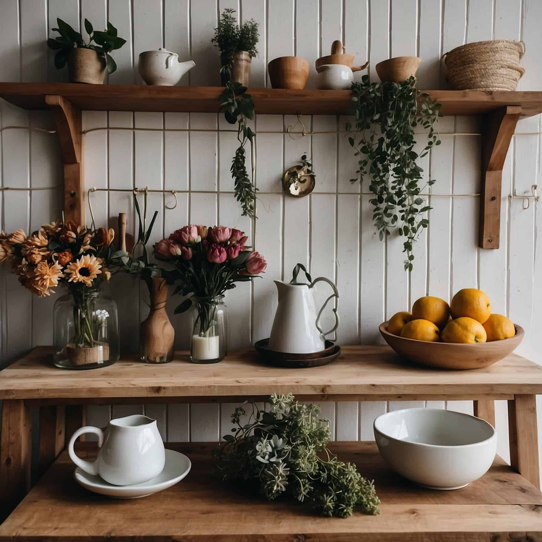 Open Kitchen Shelving Final Touches