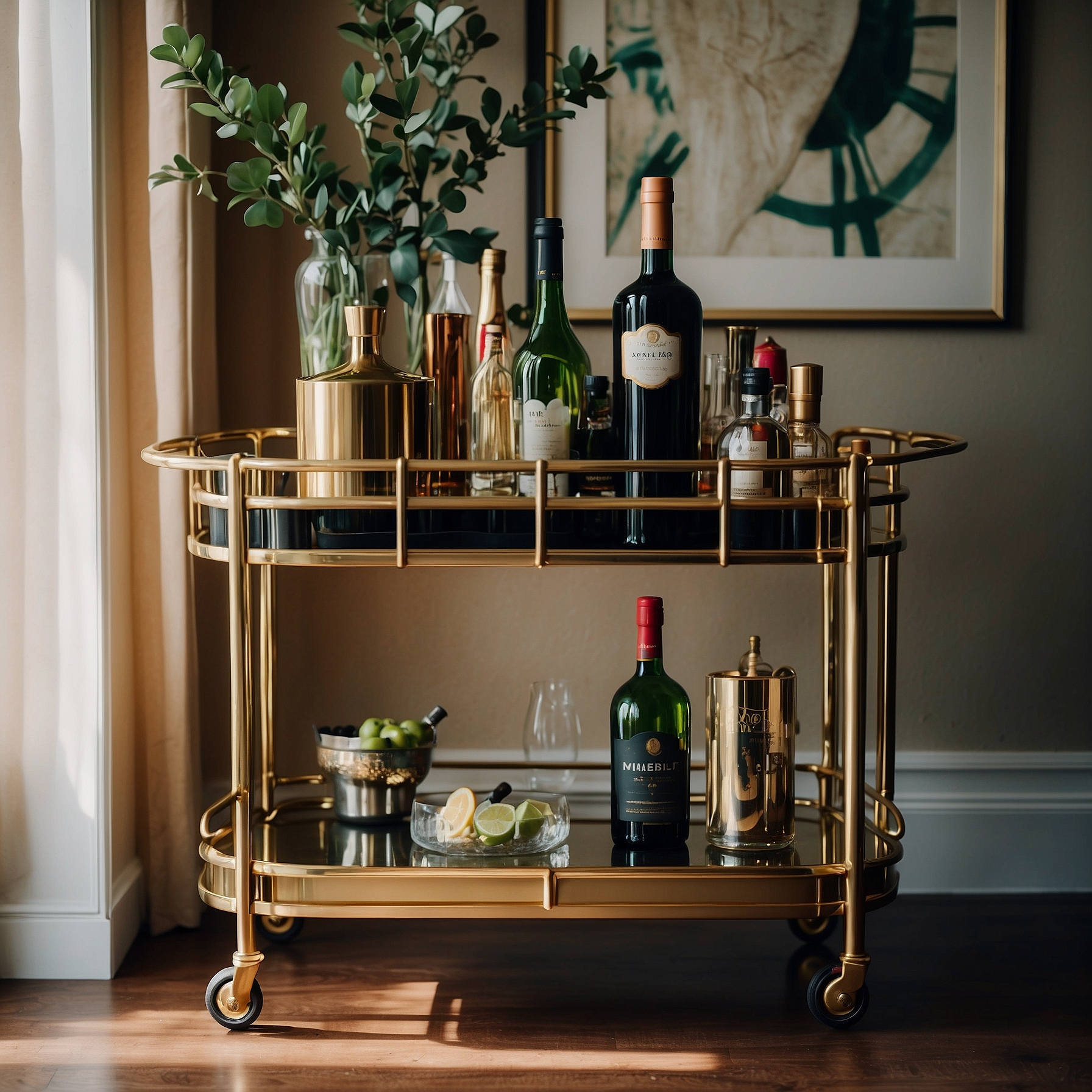 DIY Custom Bar Cart Guide