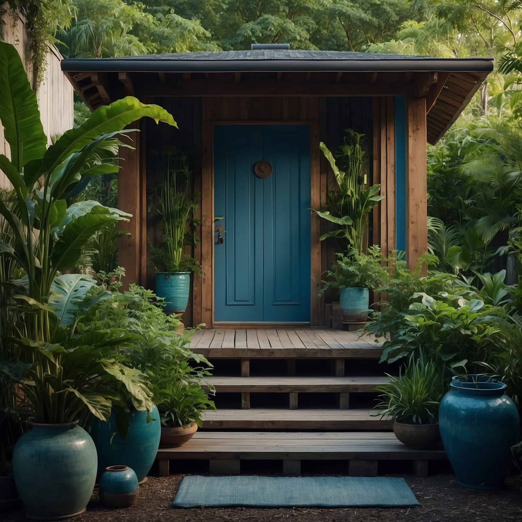 Serene Nature Touch in Entryway