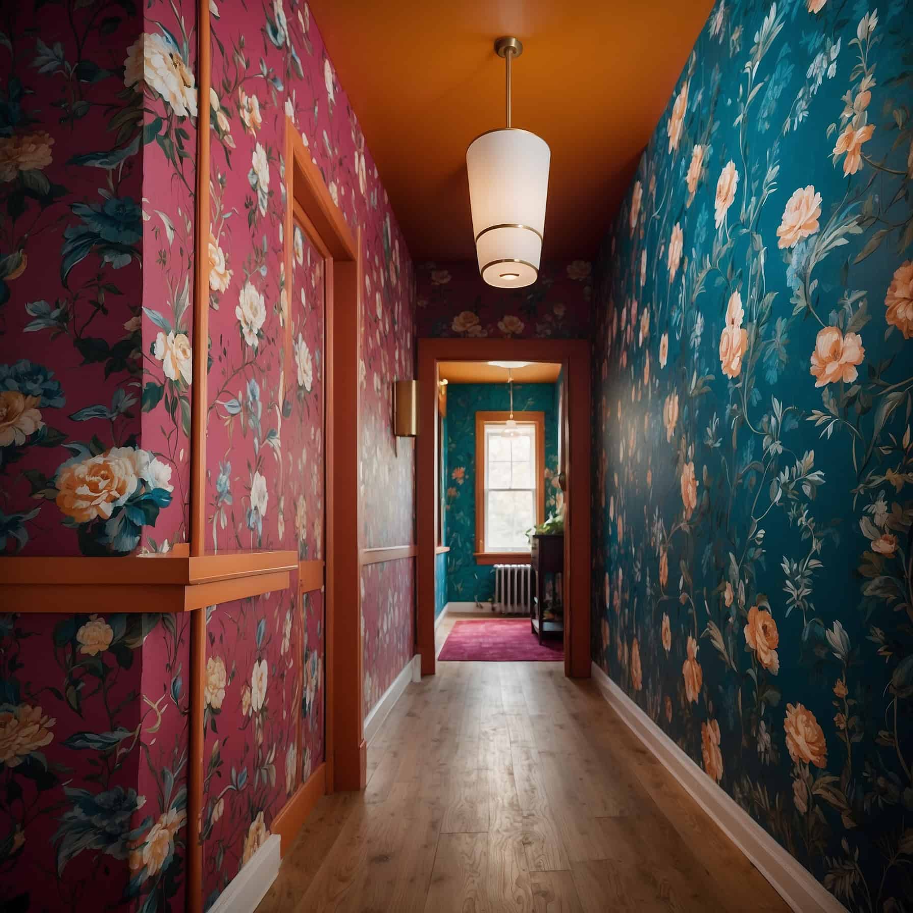 Hallway Statement Accent Wall Ideas