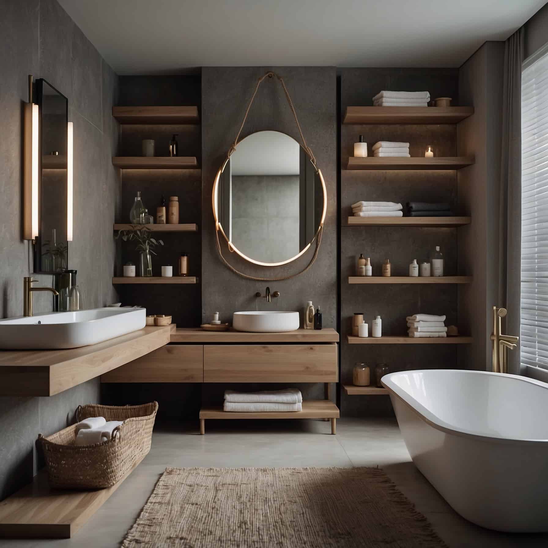 Mastering Open Shelf Bathroom Elegance