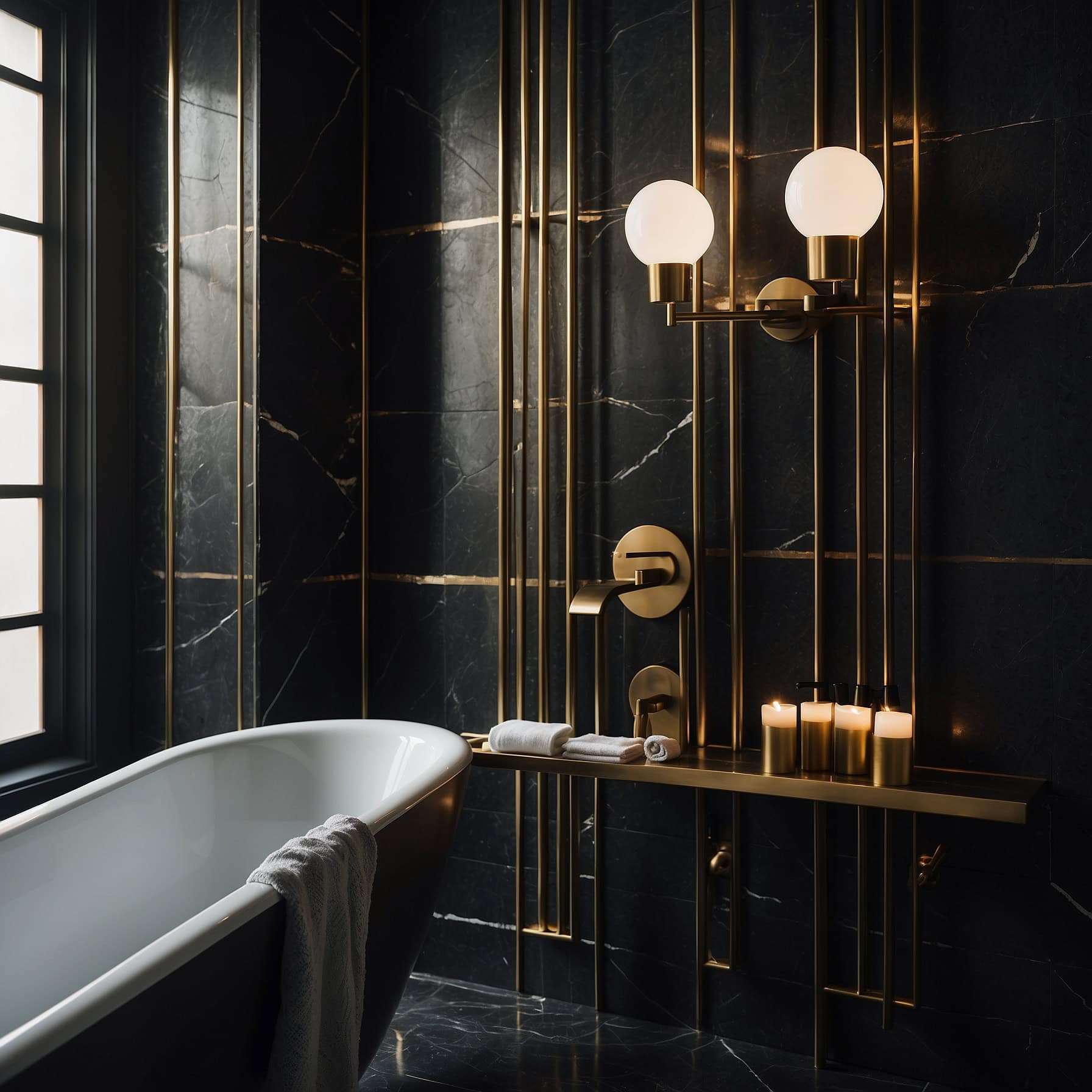 Mixed Metal Bathroom Elegance