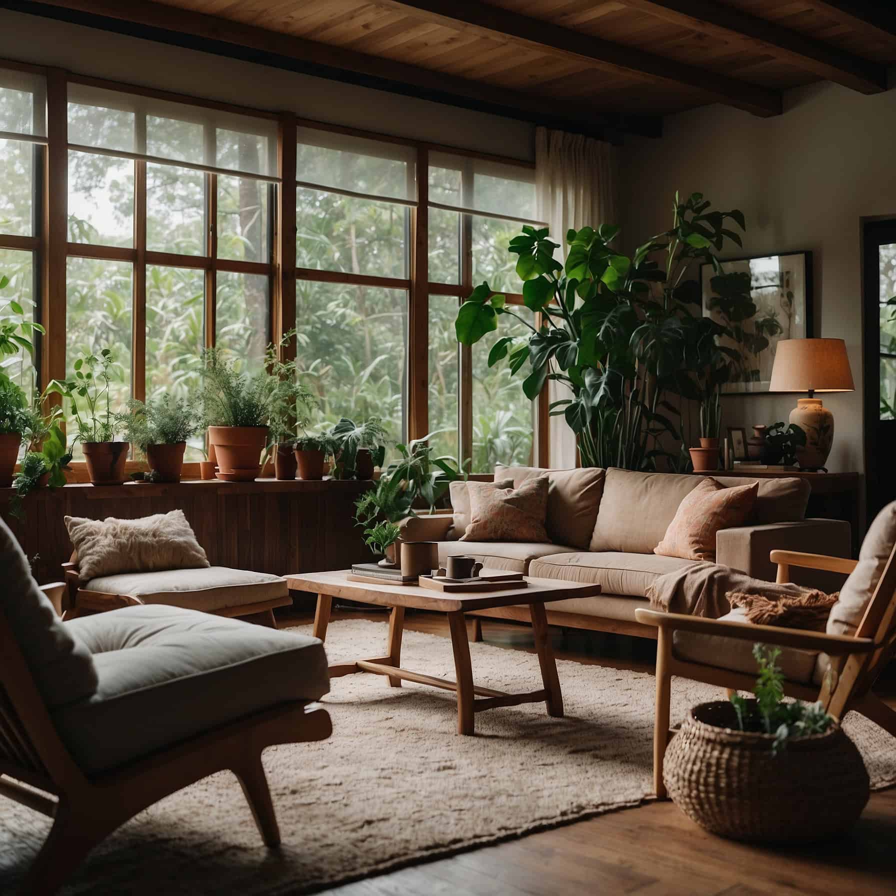 Natural Elegance Living Room Decor