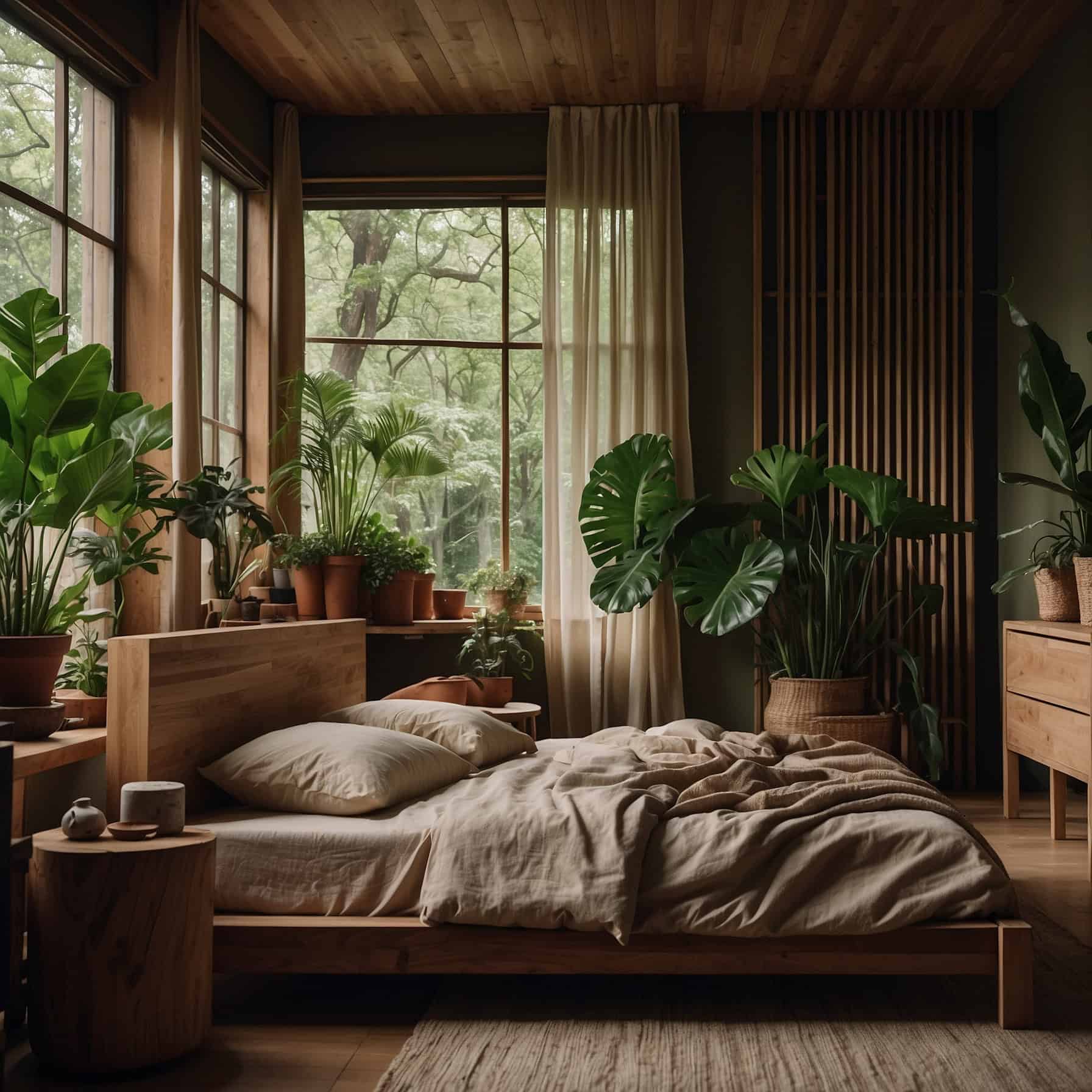 Natural Oasis Bedroom - Biophilic Design