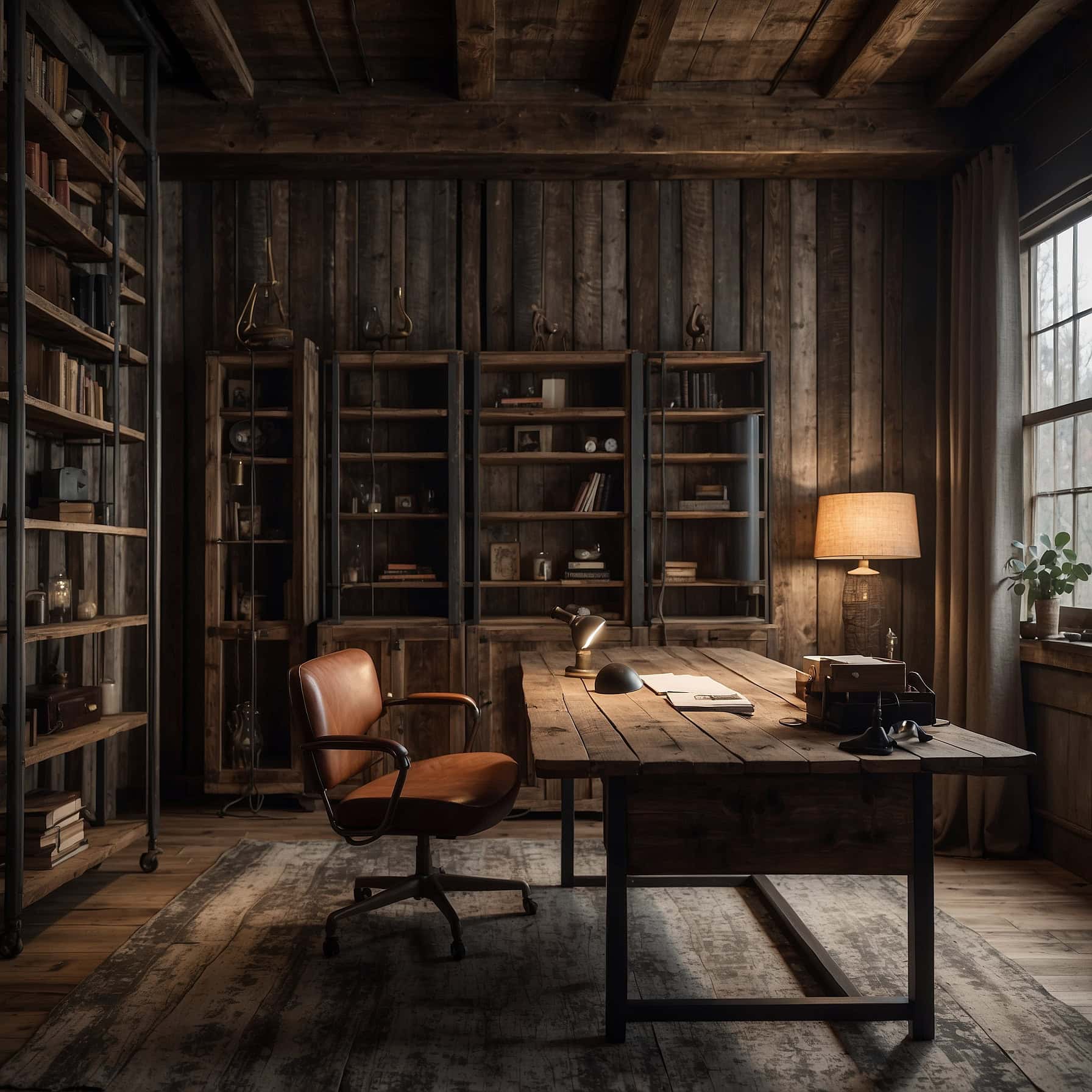 Rustic Charm Home Office Decor