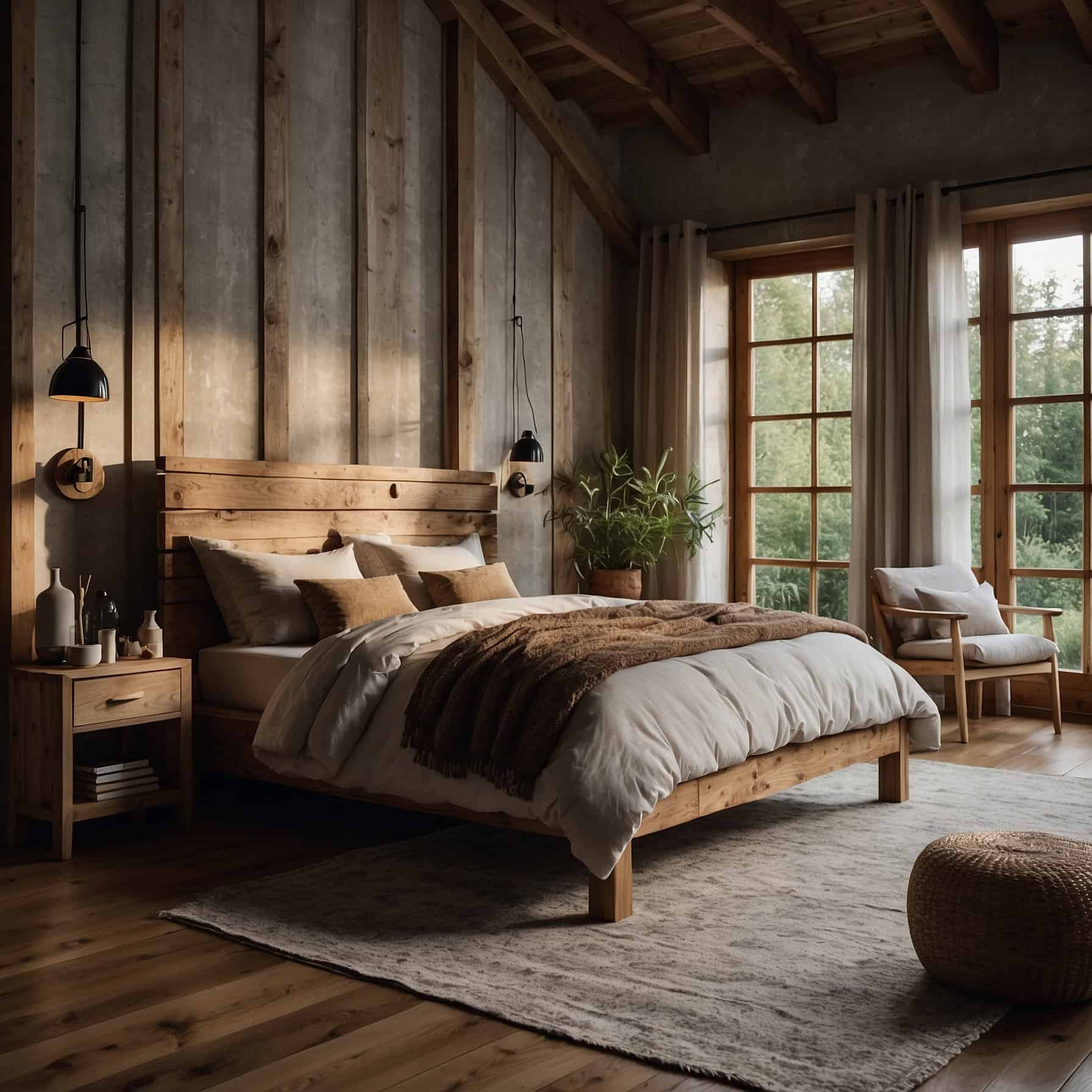 Rustic Serene Bedroom Decor