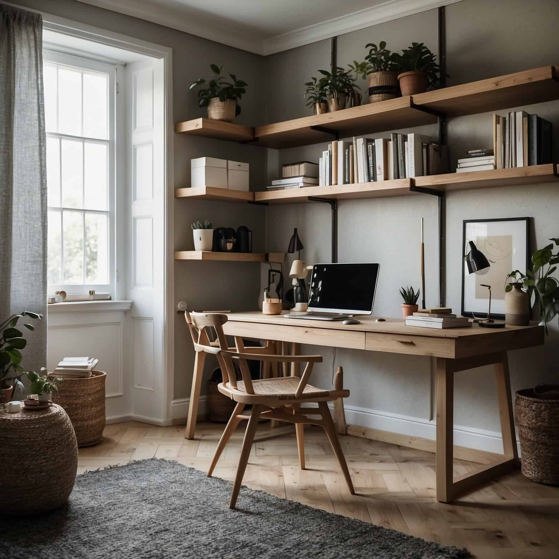 Scandinavian Minimalist Home Office Design