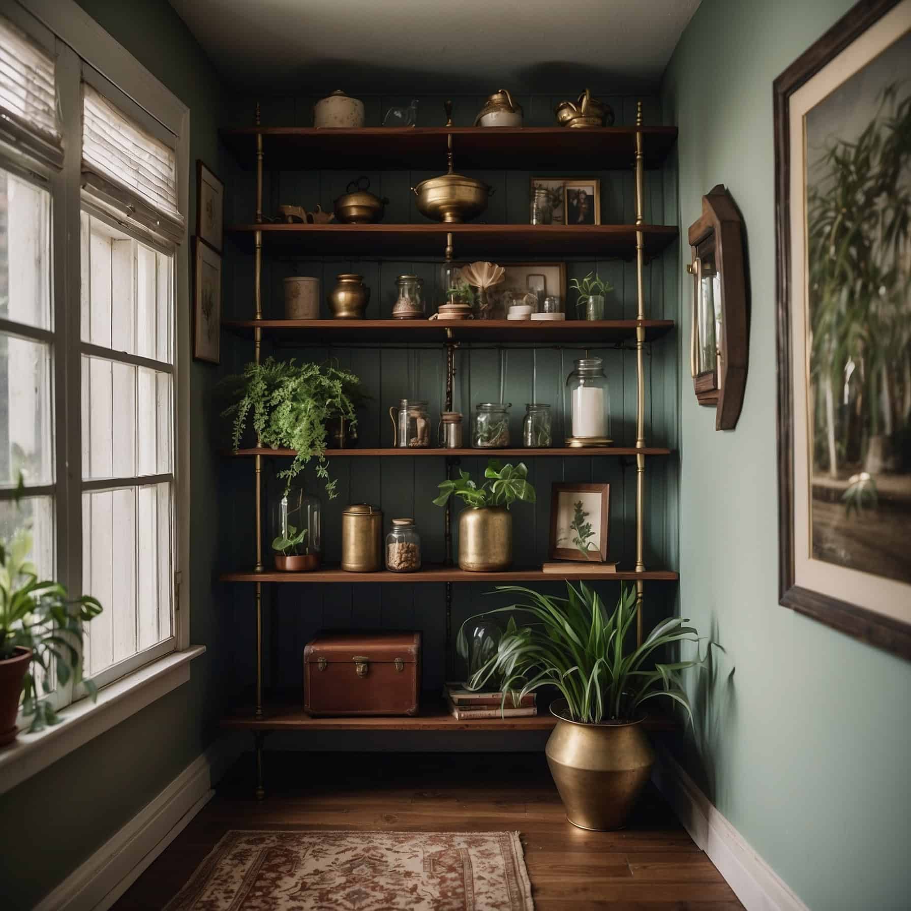 Transforming Hallway Open Shelves Style