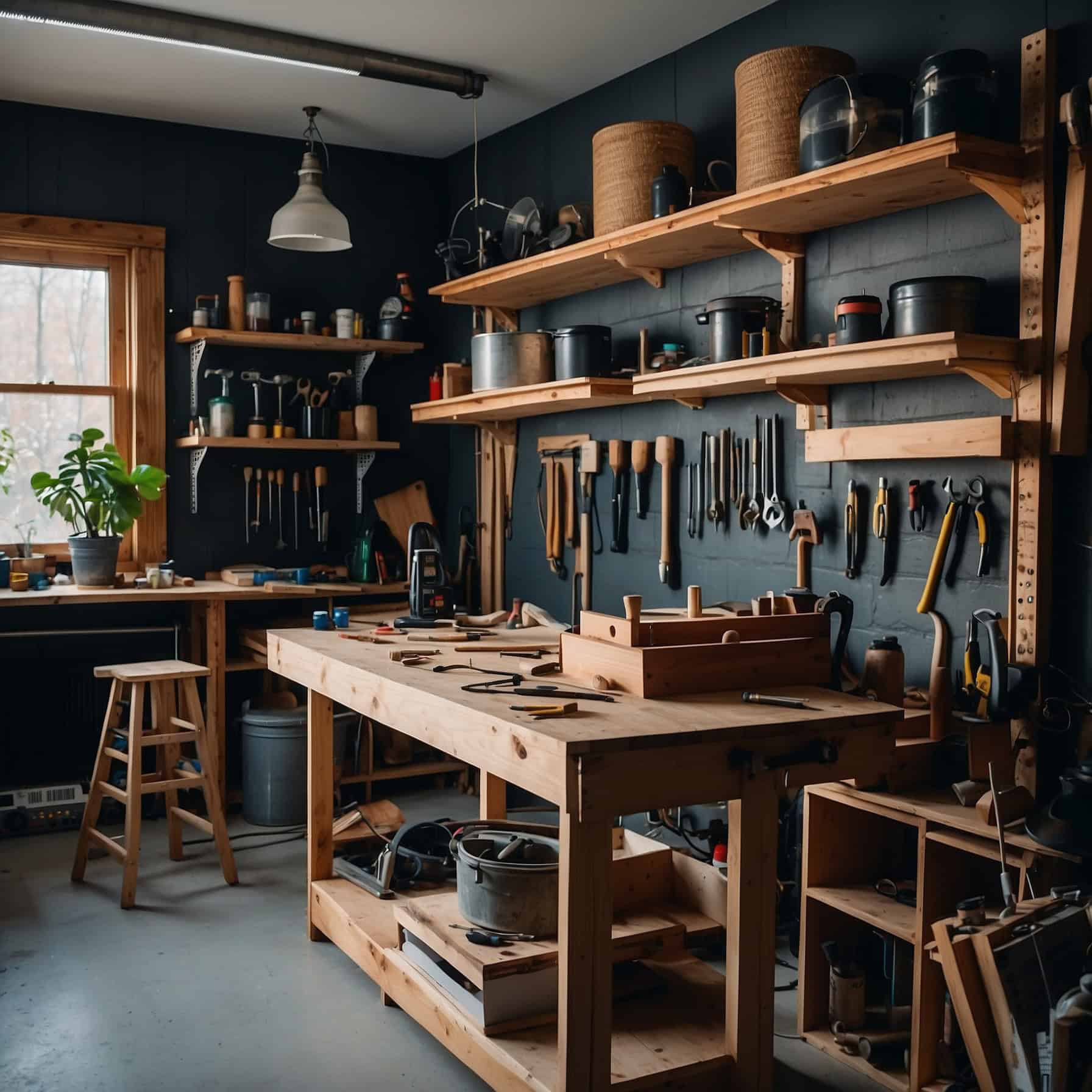 Intermediate Stage of DIY Floating Shelf Building