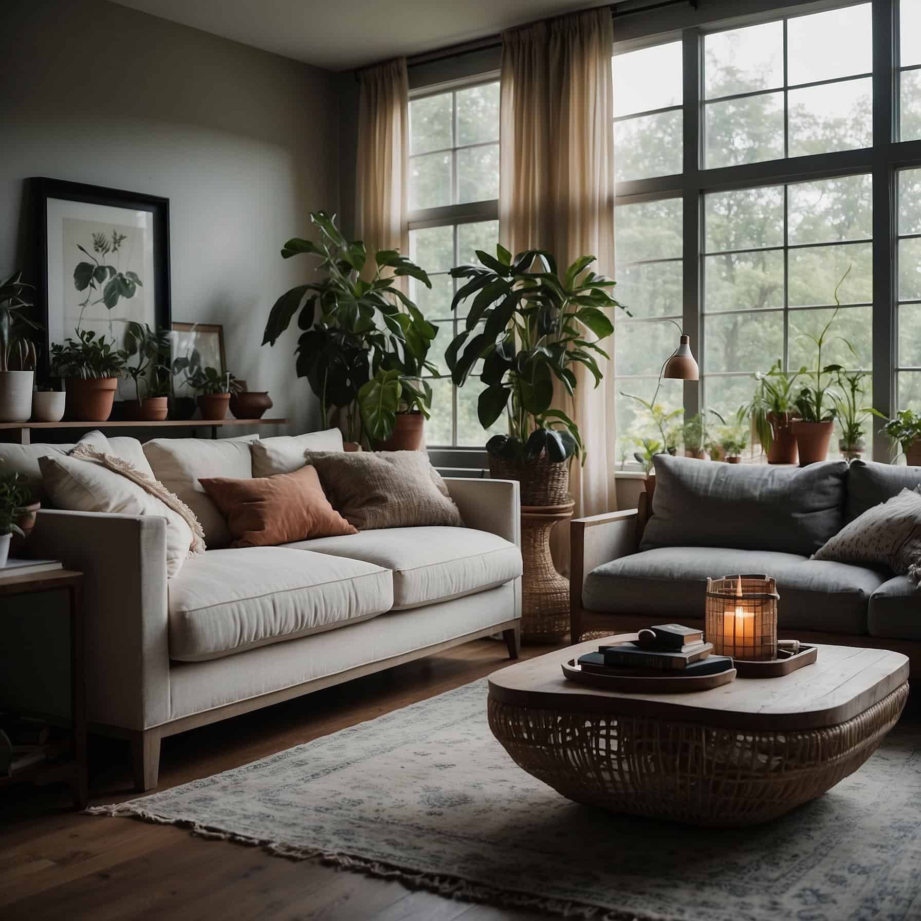 Enhanced Open Floor Plan Living Room