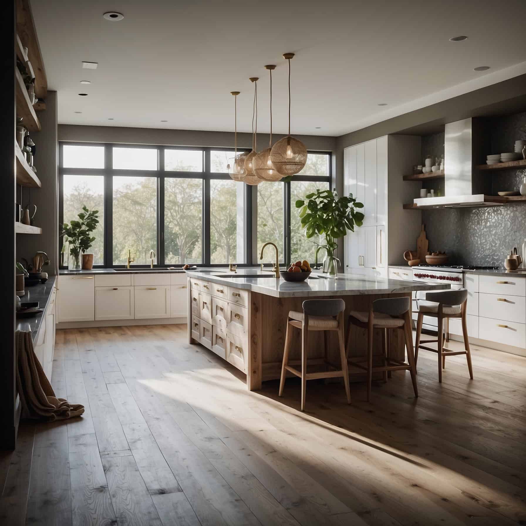 Open Floor Plan Kitchen Style Midway