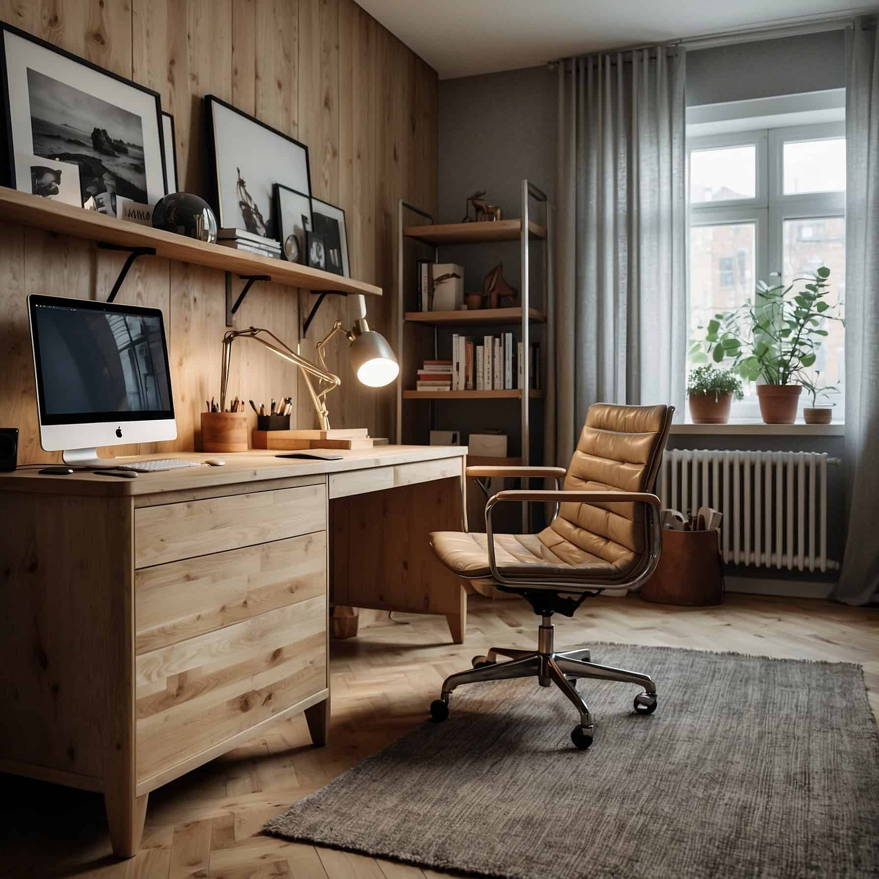 Scandinavian Minimalist Home Office Design Middle of Article