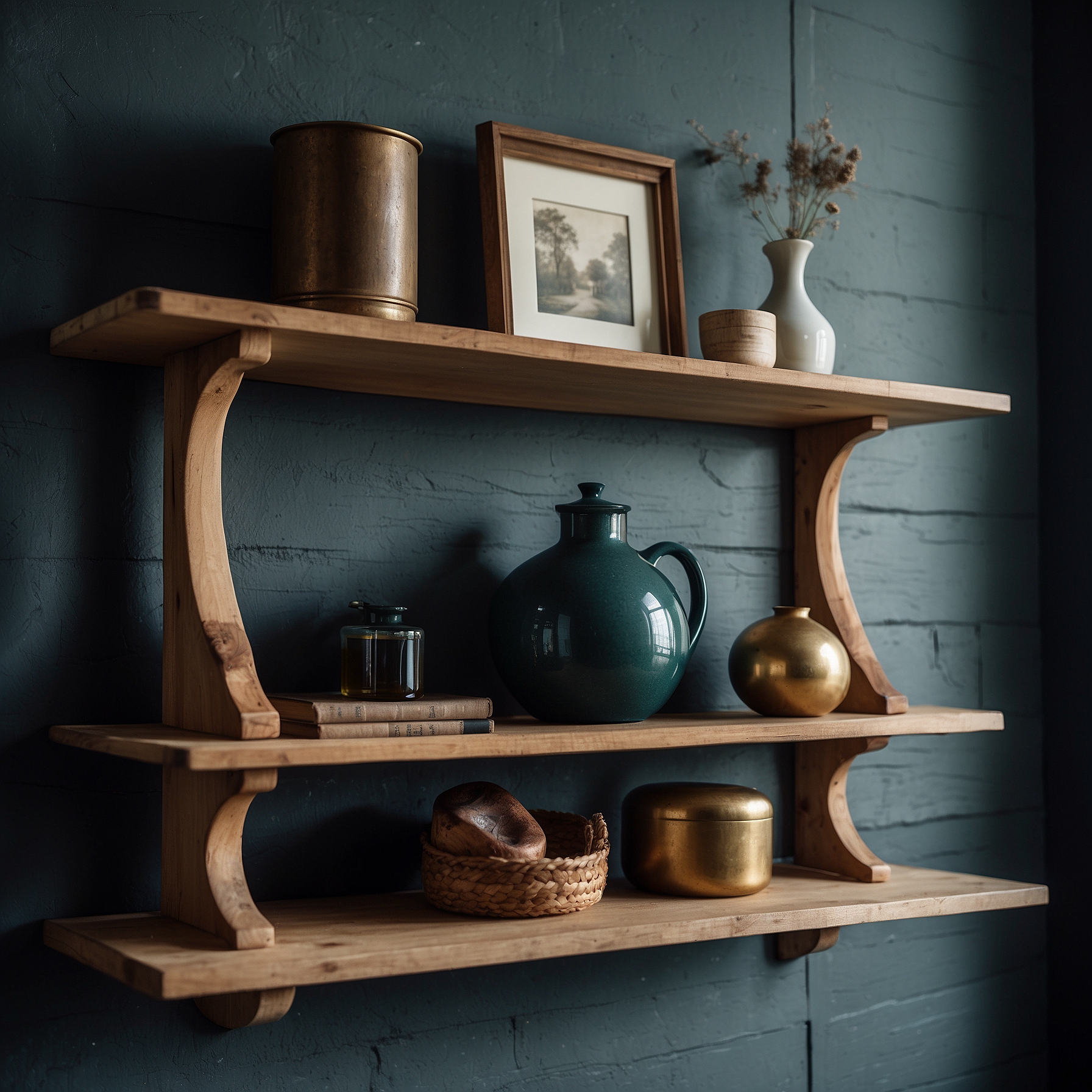 Mid-article Serene Bedroom Shelf Style