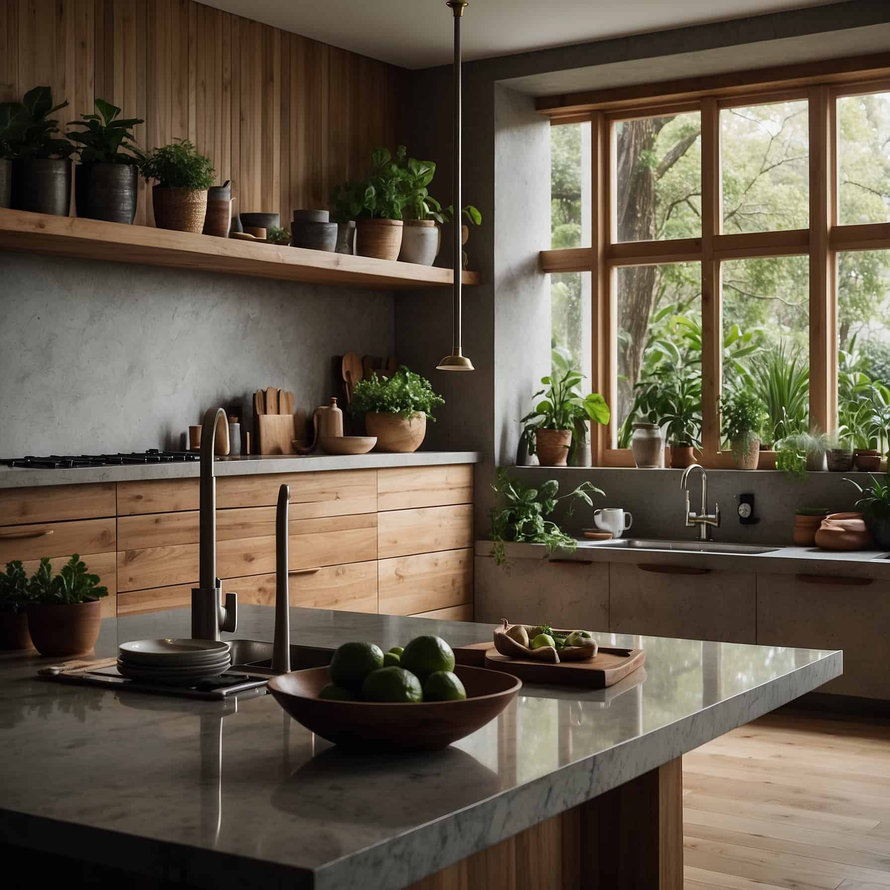 Green and Clean Kitchen