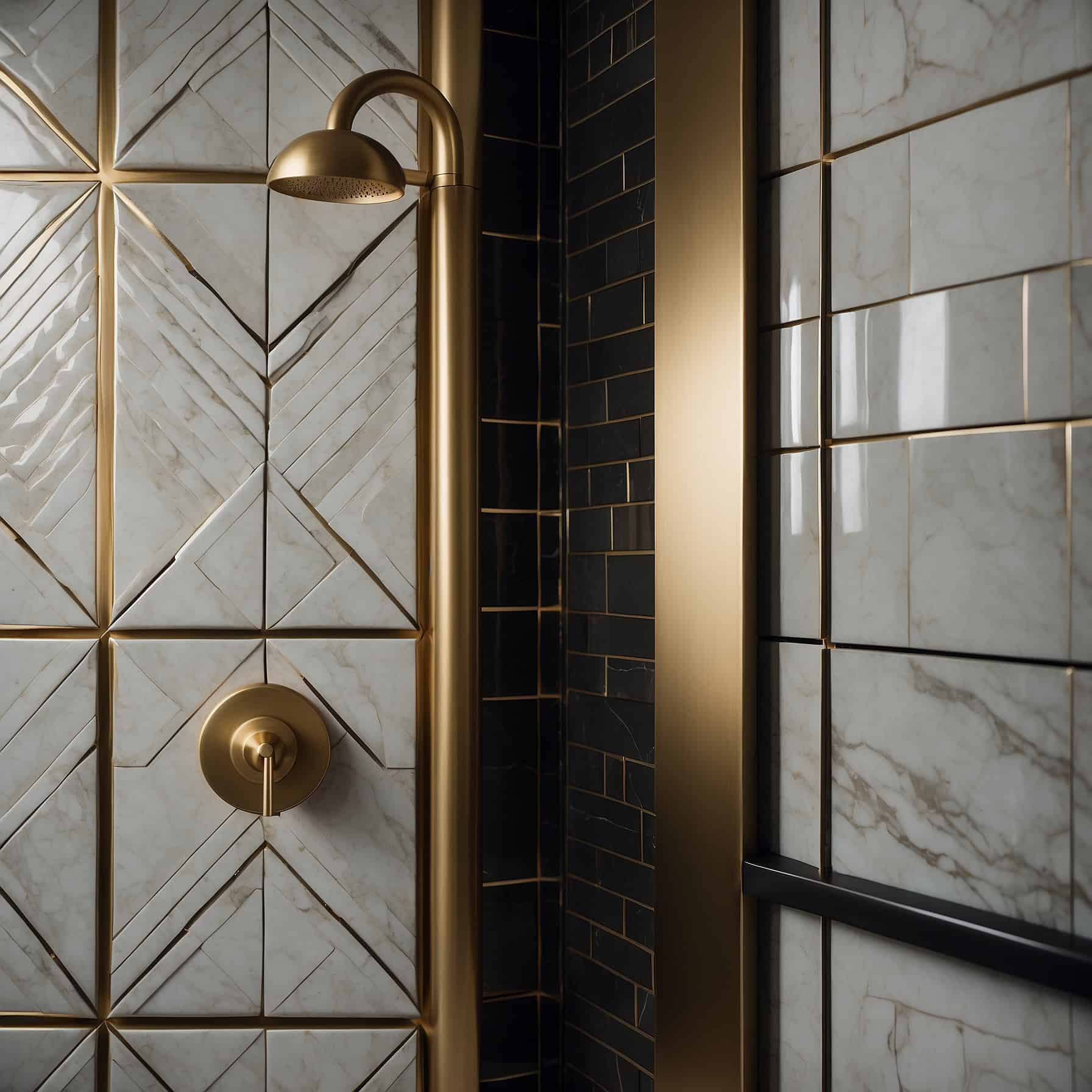 Elegant Bathroom Metal Mix