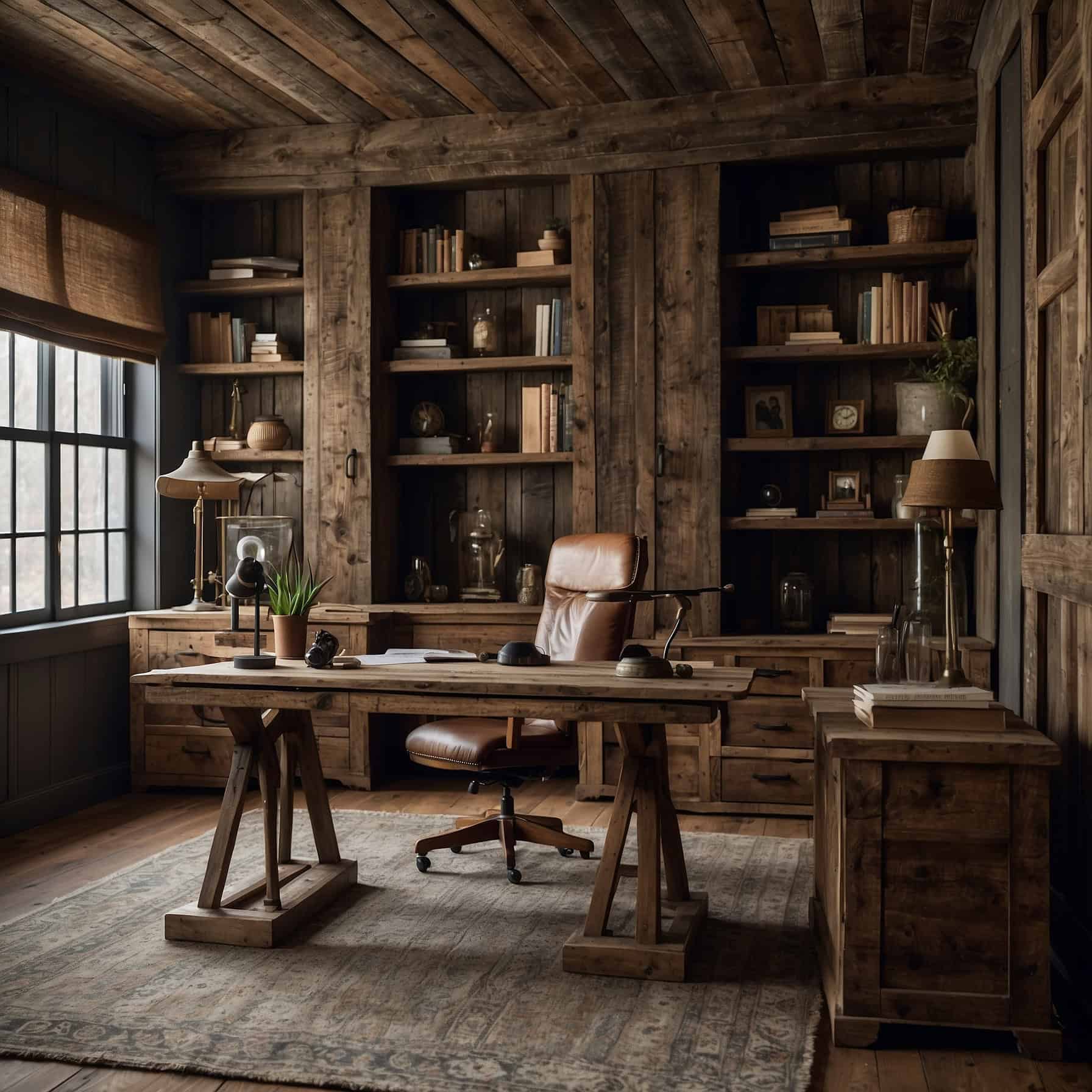 Rustic Charm Office Setup