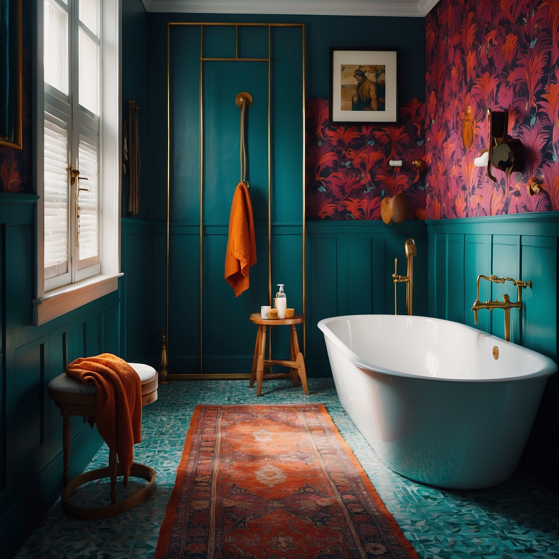 Bold Colors Bathroom Decor Guide