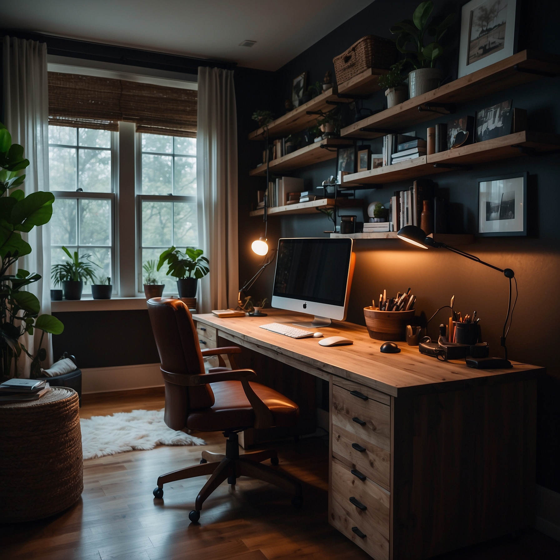 Efficient Home Office Lighting