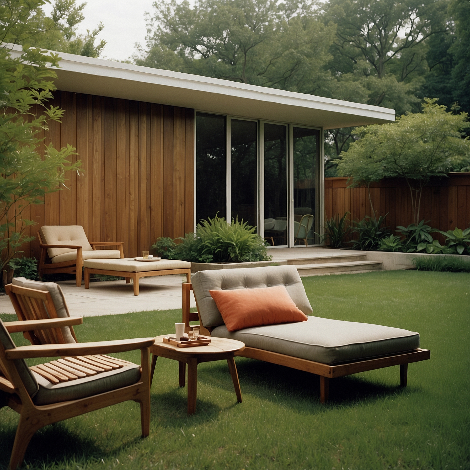 Mid-Century Modern Garden Oasis