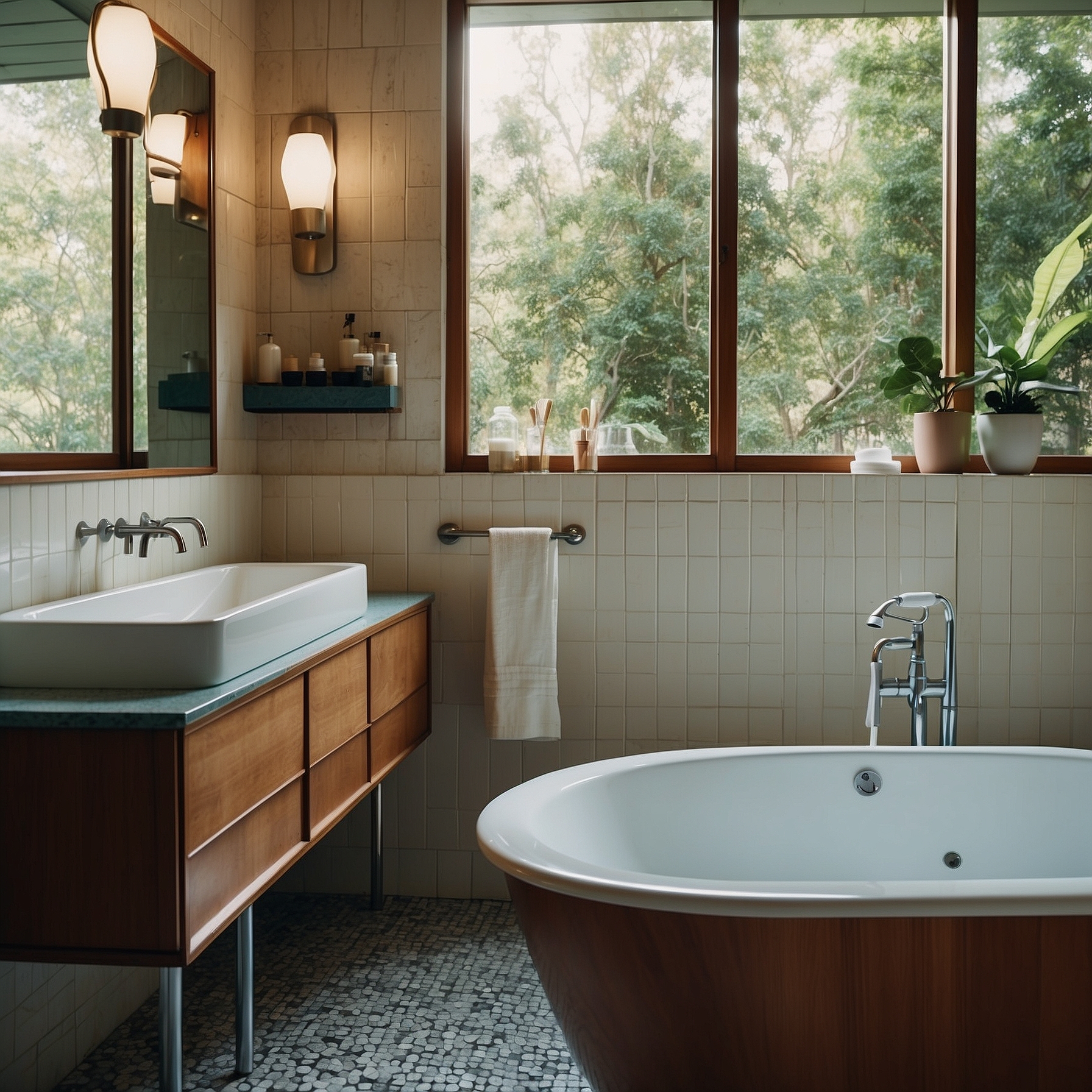 Mid-Century Modern Bathroom