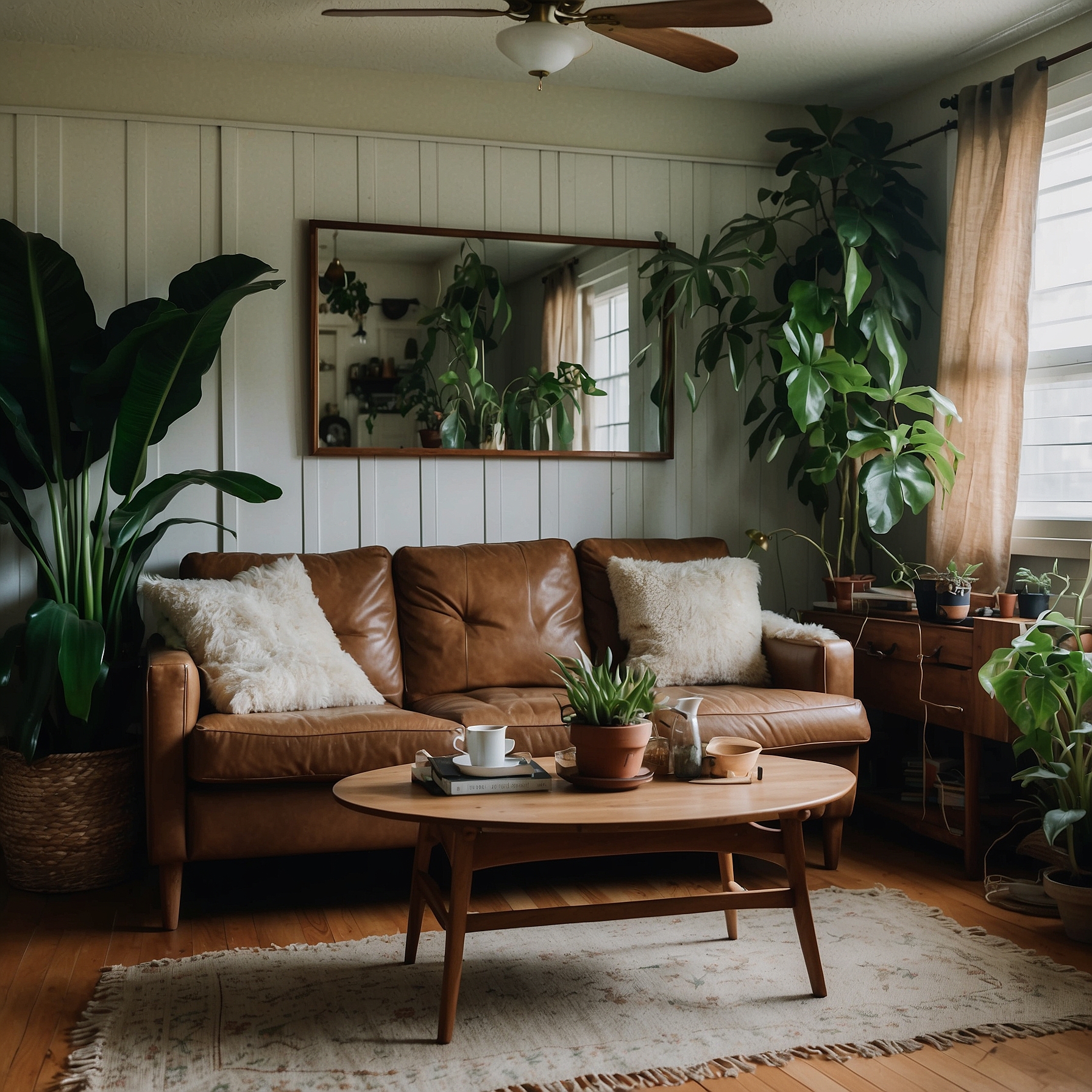 Chic Decor in a Rental Living Room