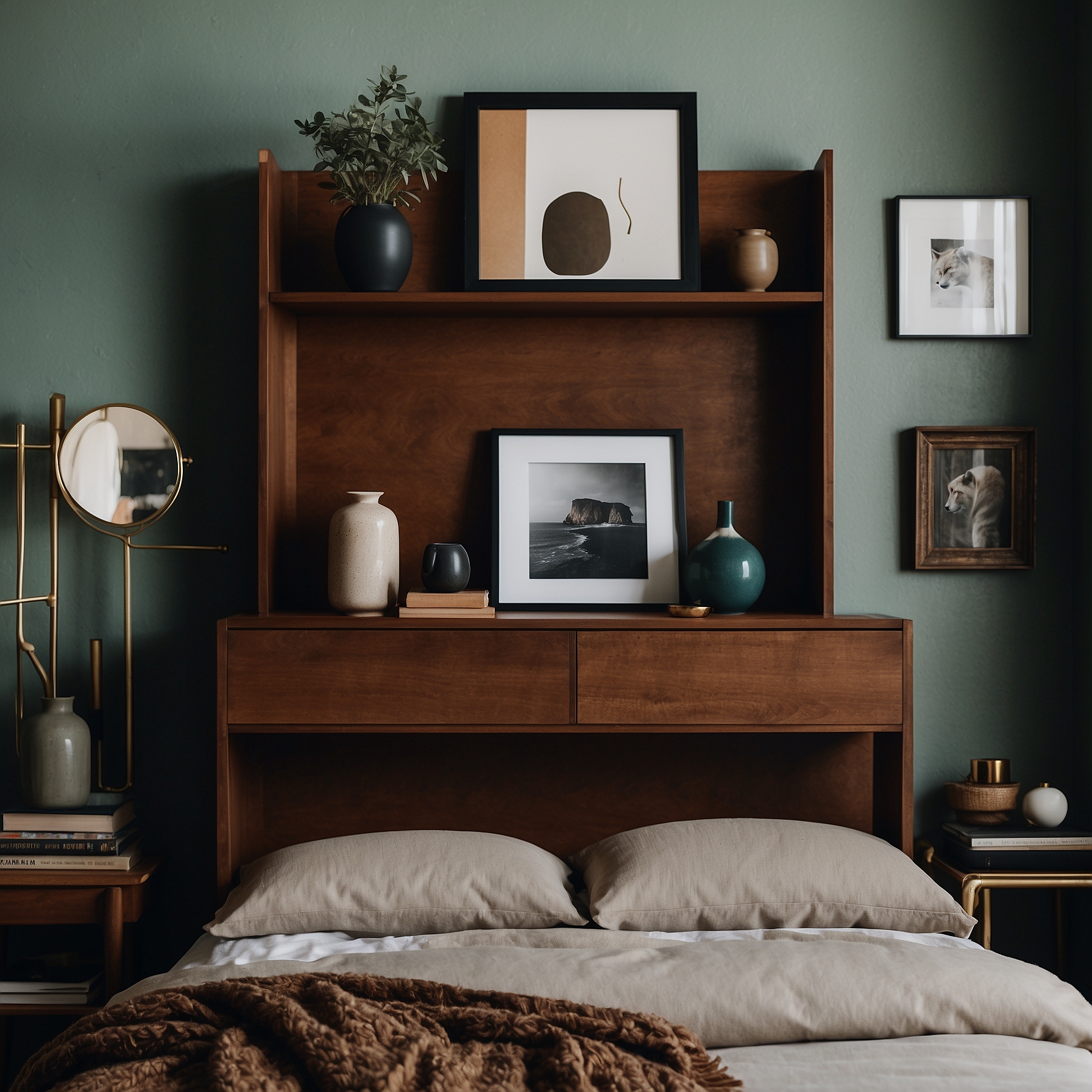 Minimalist Bedroom Shelf Decor