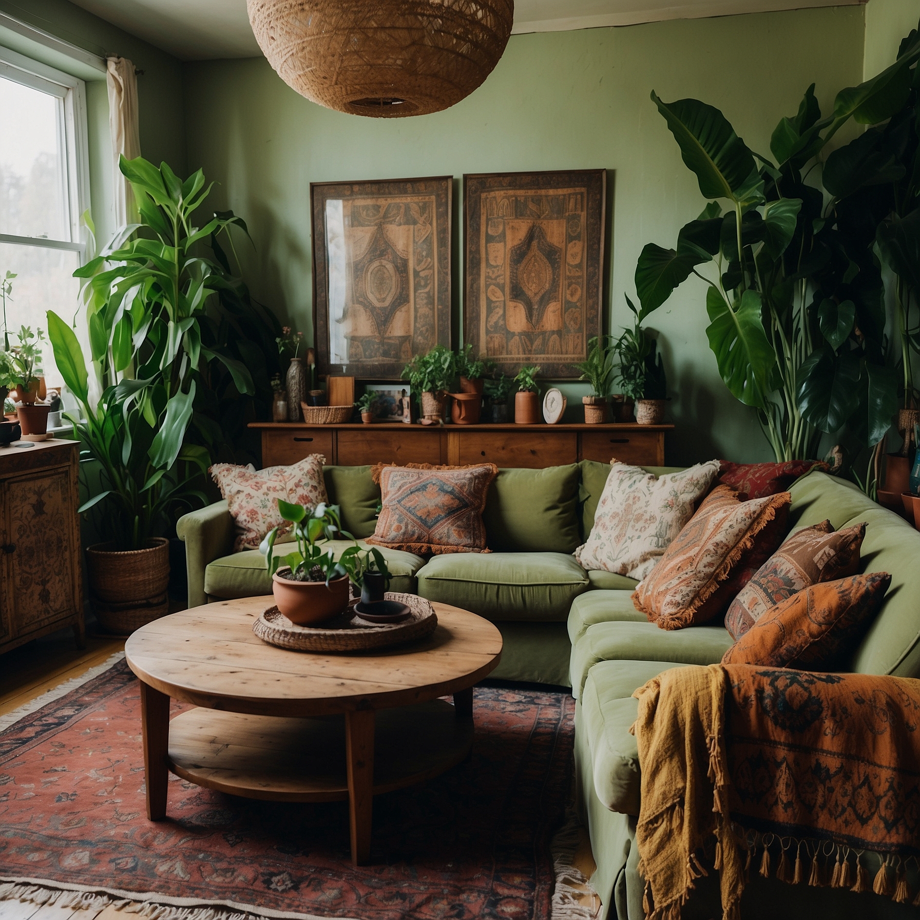 Mid-Section Bohemian Bliss Living Room Transformation