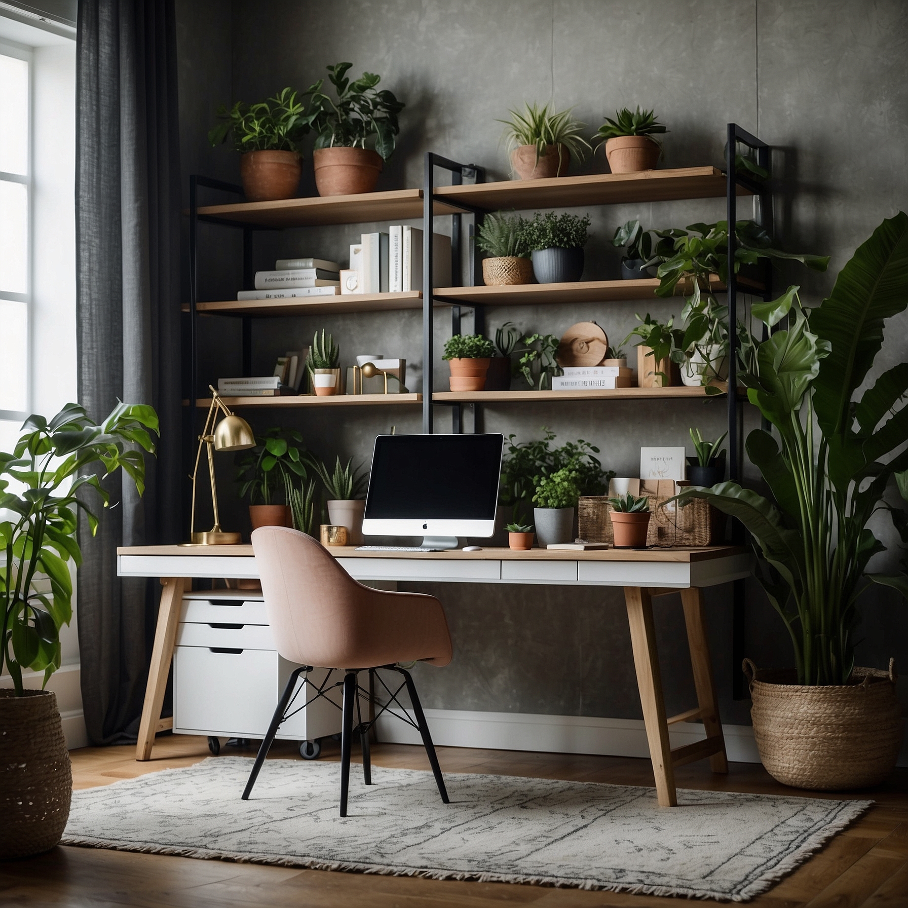 Elevate Stylish Practical Office Shelves