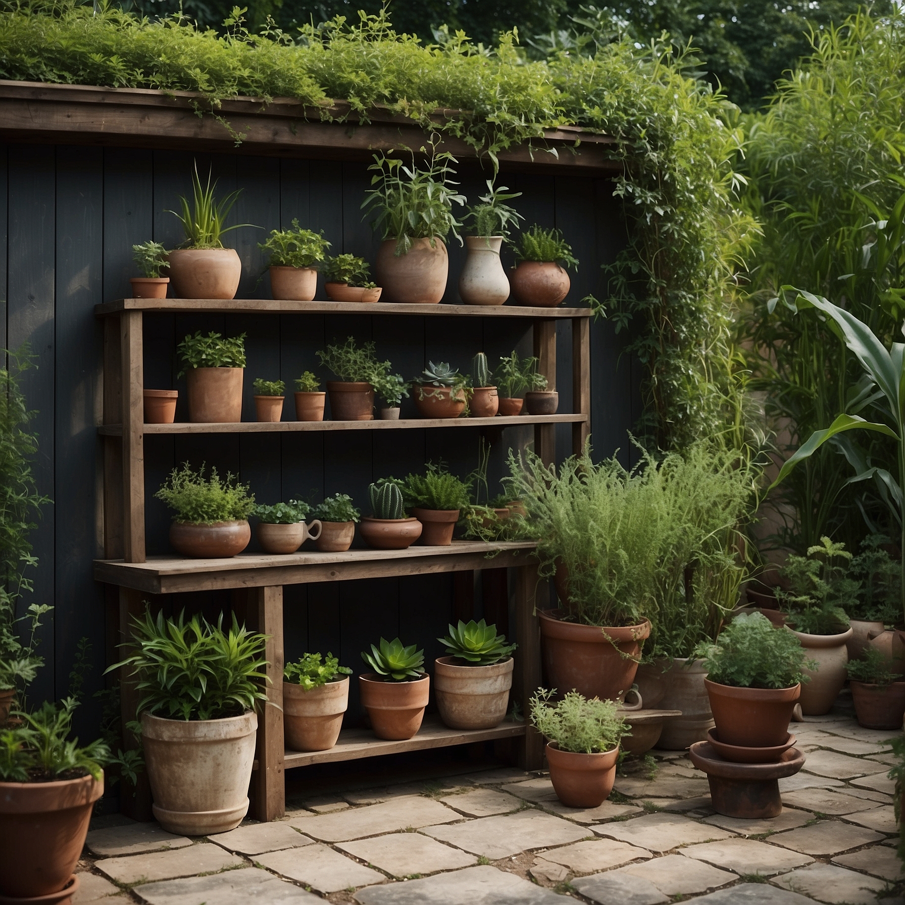 Layered Garden Shelf