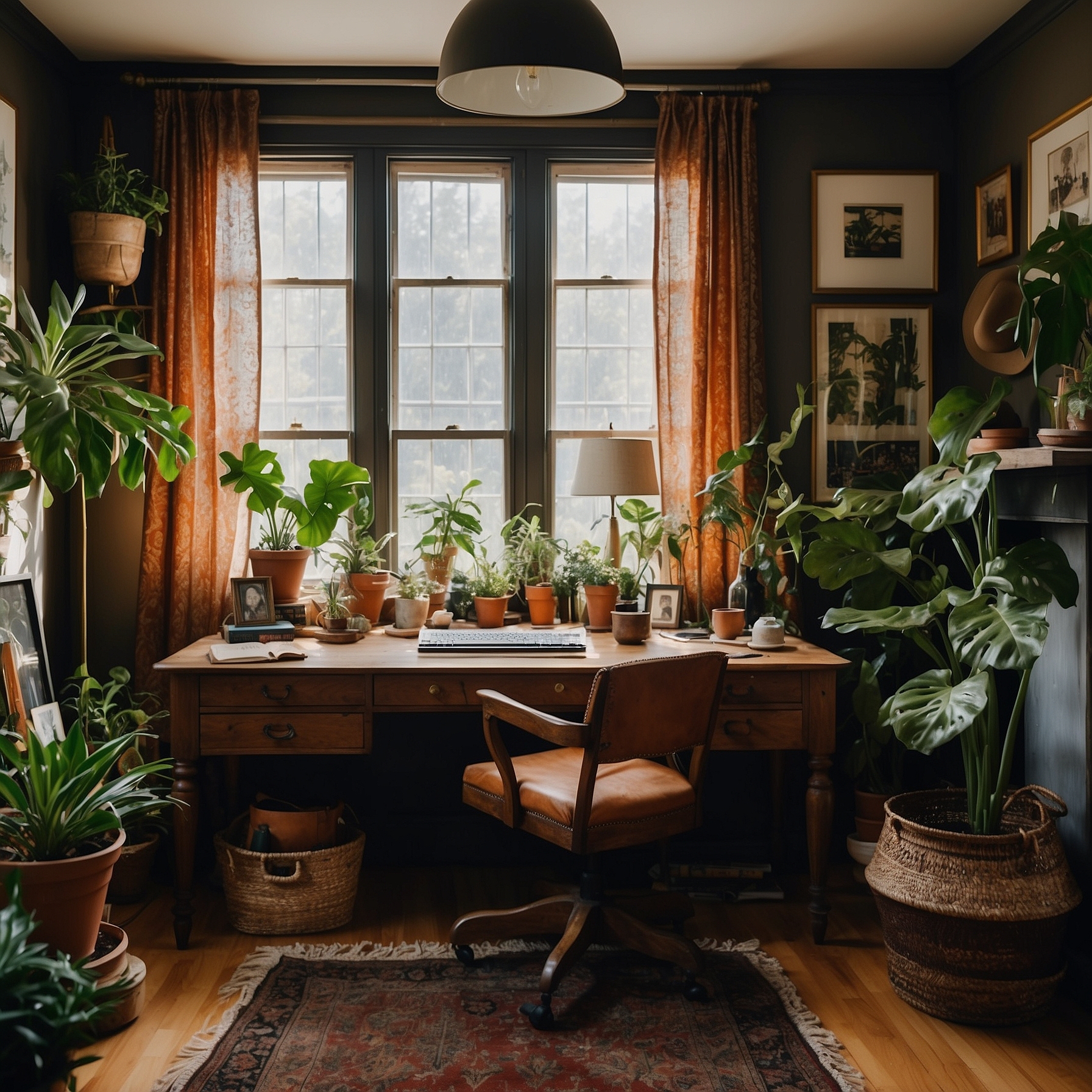 Bohemian Decor Creativity in Home Office