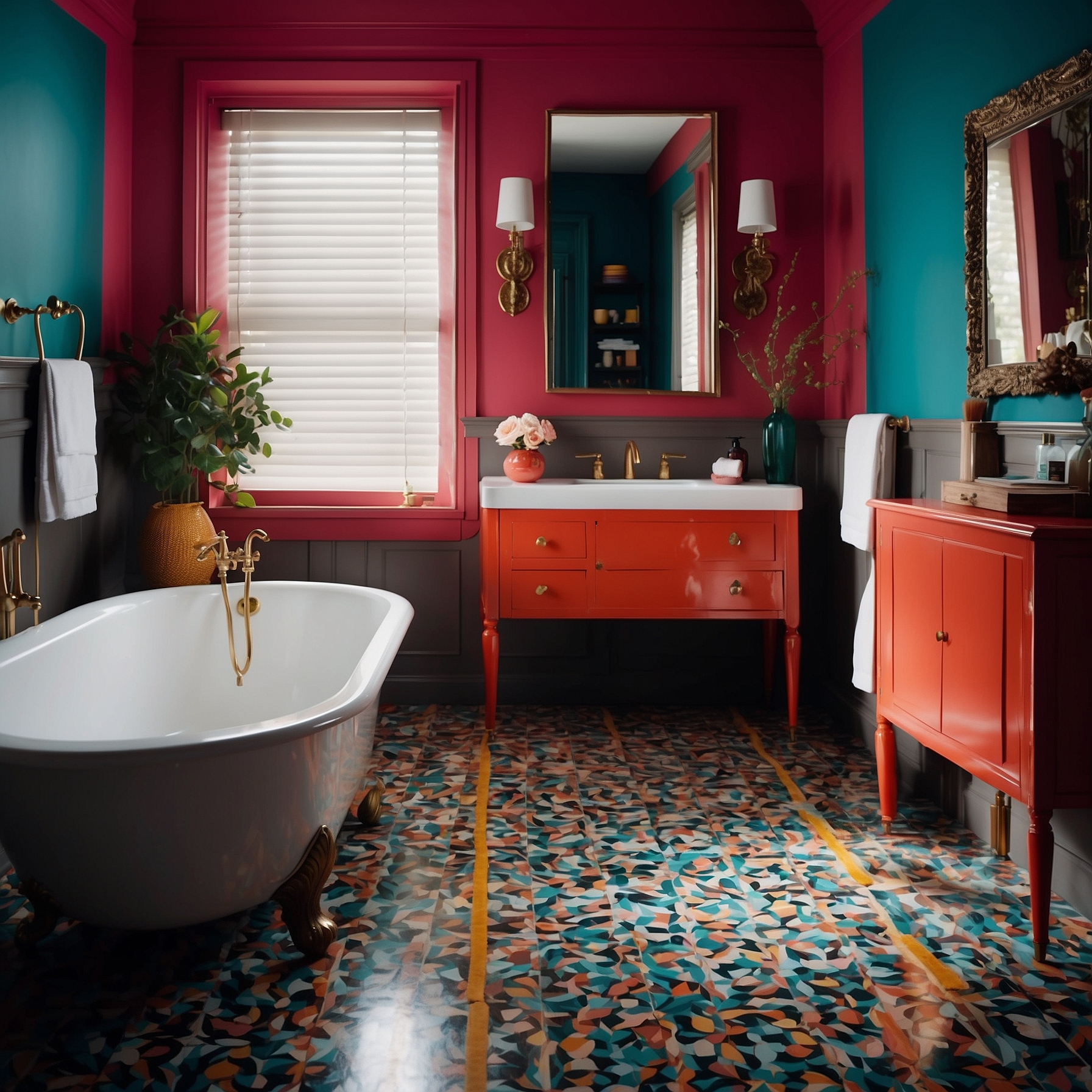 Bold Colors Bathroom Decor Guide End of Article