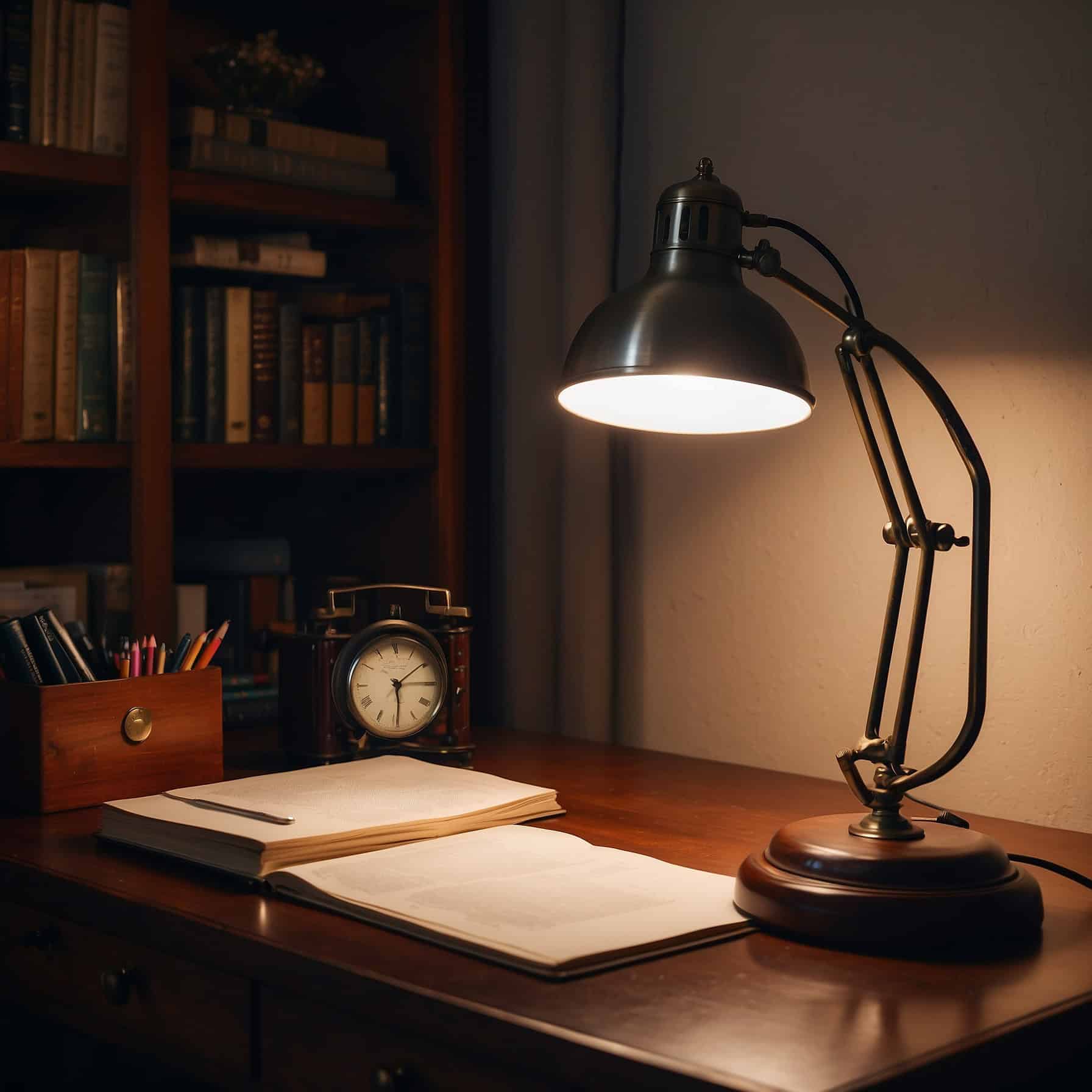 Desk Lamp in Office