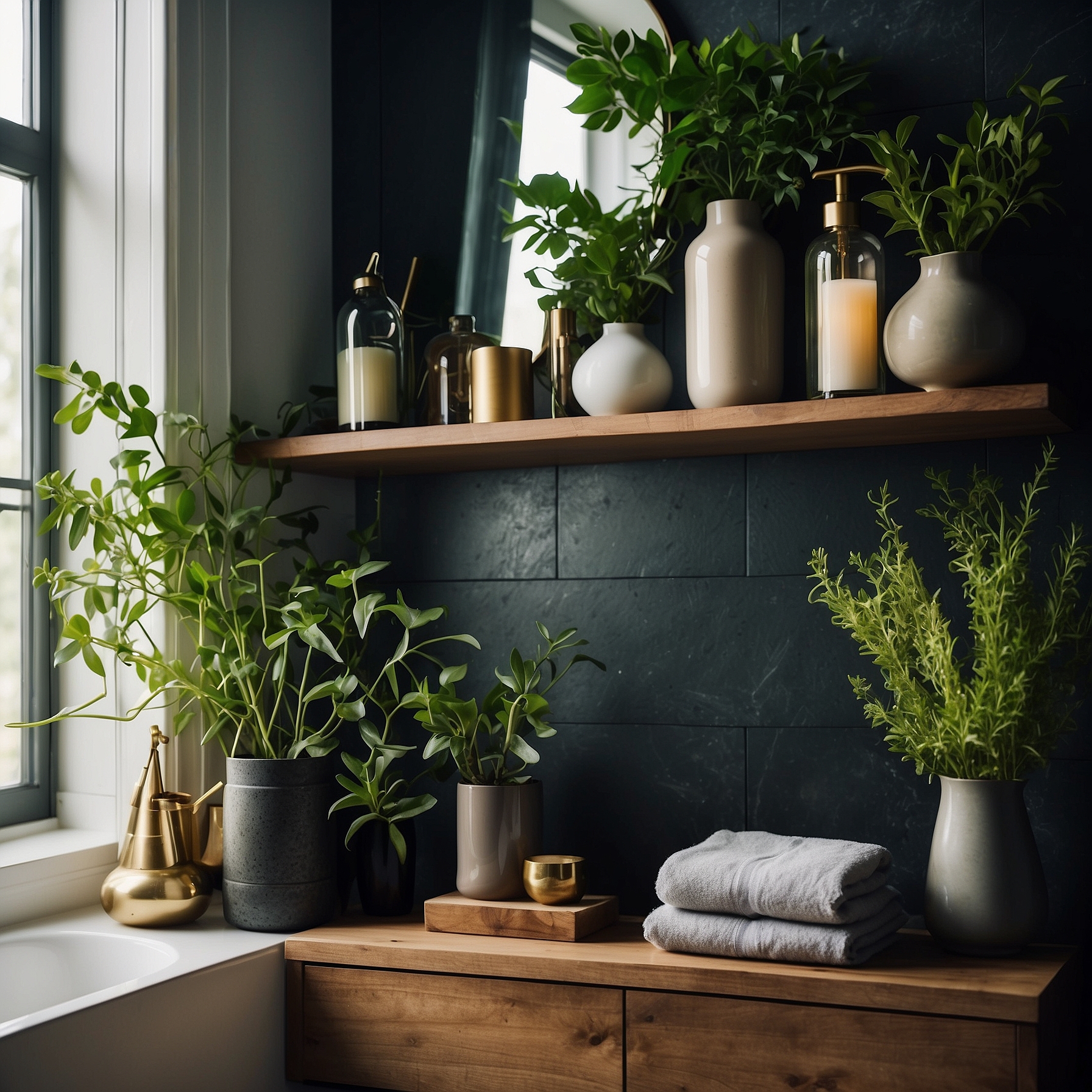 Styling Chic Bathroom Shelves Guide Near End